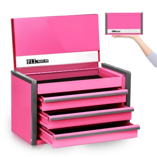 Pink drawer metal tool - pink, box